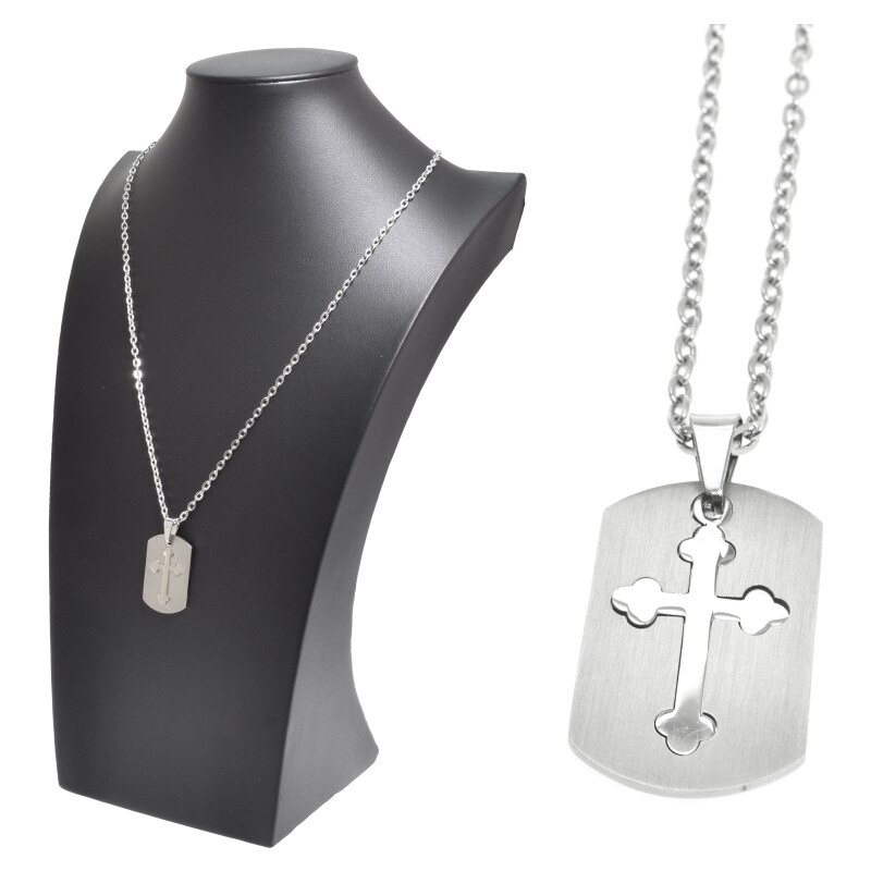 CITY STORM Retiazka s príveskom platnička s krížikom z chirurgickej 66889278