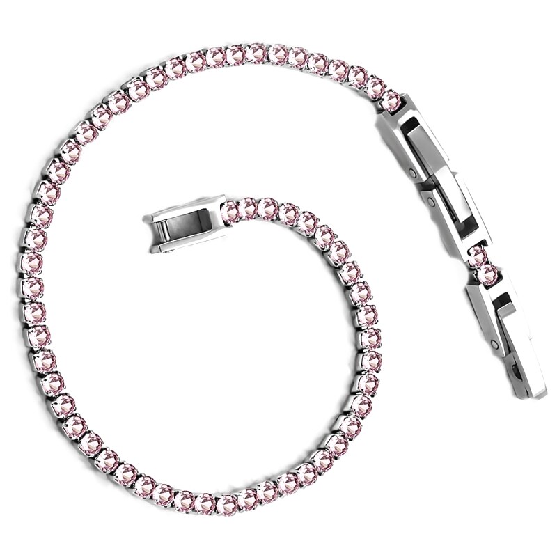 CITY STORM Dámsky náramok s ružovými očkami z chirurgickej ocele 66888752