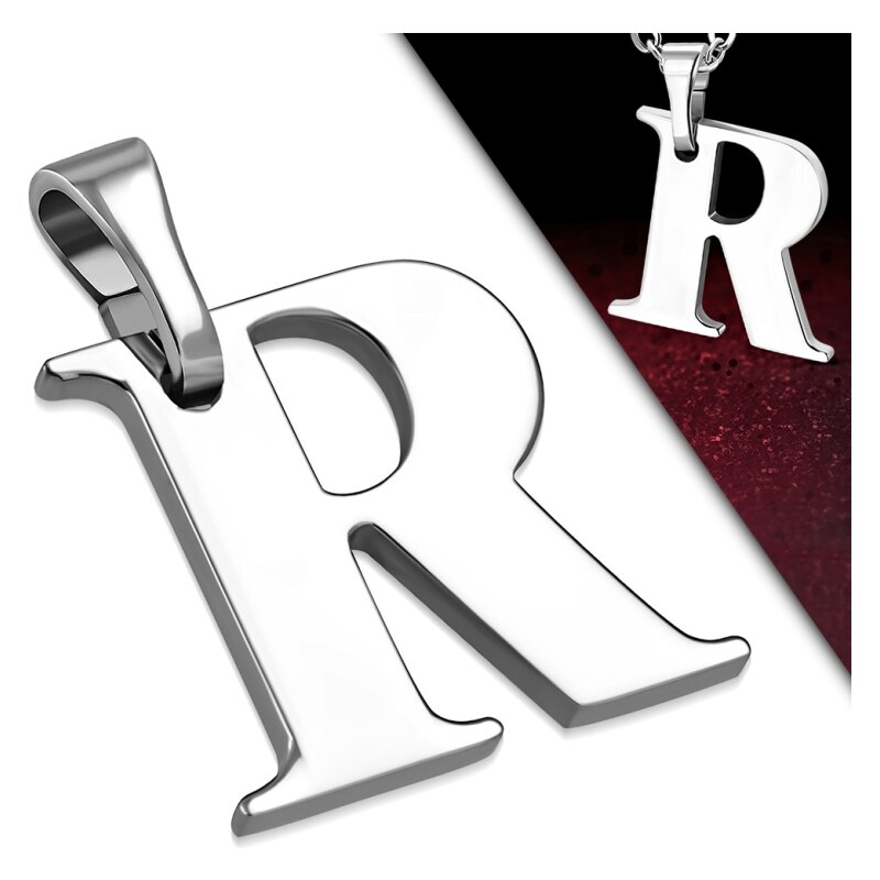 CITY STORM Retiazka s príveskom písmeno R z chirurgickej ocele - 1,7 66889270