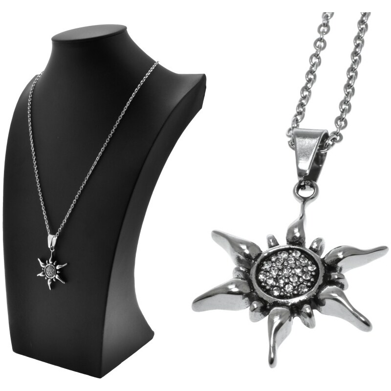 CITY STORM Dámska retiazka s príveskom slnko s očkami z ocele 66888671