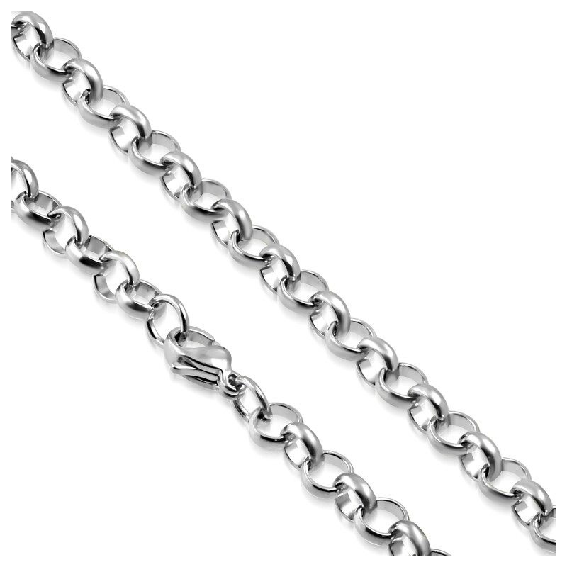 CITY STORM Oceľová retiazka v striebornej farbe vzor Rolo II. 66889006