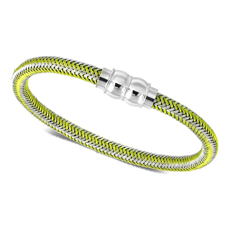 CITY STORM Náramok z chirurgickej ocele v striebornej a žltej farbe 66888944