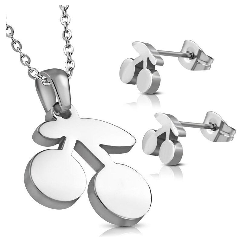 CITY STORM Dámsky set prívesok a náušnice v tvare čerešne Cherry Lady 66888824