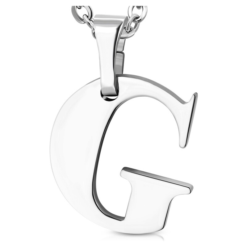 CITY STORM Retiazka s príveskom písmeno G z chirurgickej ocele - 1,7 66889261