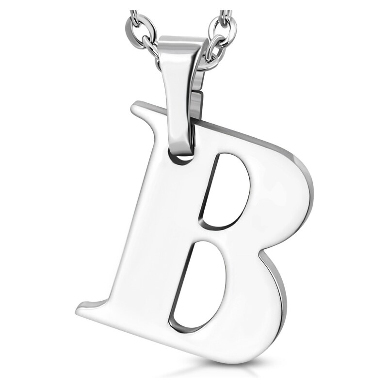 CITY STORM Retiazka s príveskom písmeno B z chirurgickej ocele - 1,7 66889257