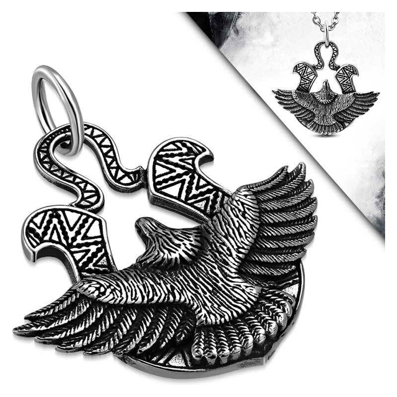 CITY STORM Pánska oceľová retiazka s príveskom Eagle 66889018