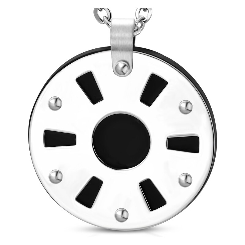 CITY STORM Pánsky prívesok z chirurgickej ocele v tvare kruhu Circle 66889110