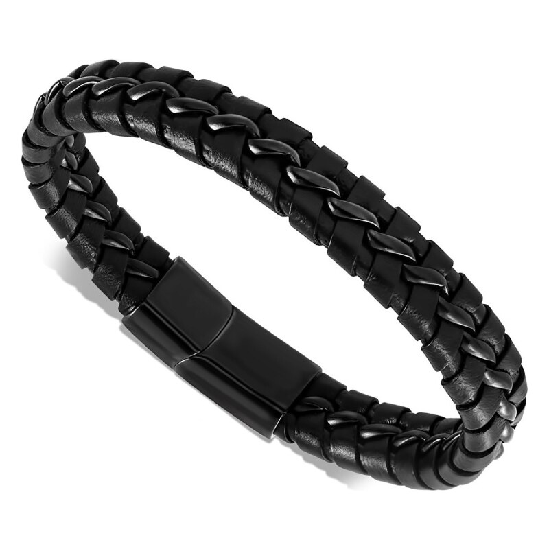 CITY STORM Pánsky náramok z eko kože a ocele Russel II. 66889072