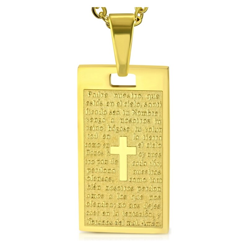 CITY STORM Retiazka s príveskom platnička z ocele s gravírovanou 66889295