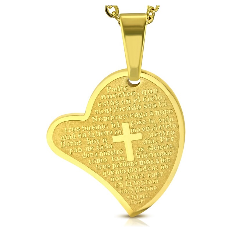 CITY STORM Dámska oceľová retiazka s príveskom srdce s vygravírovanou 66888633