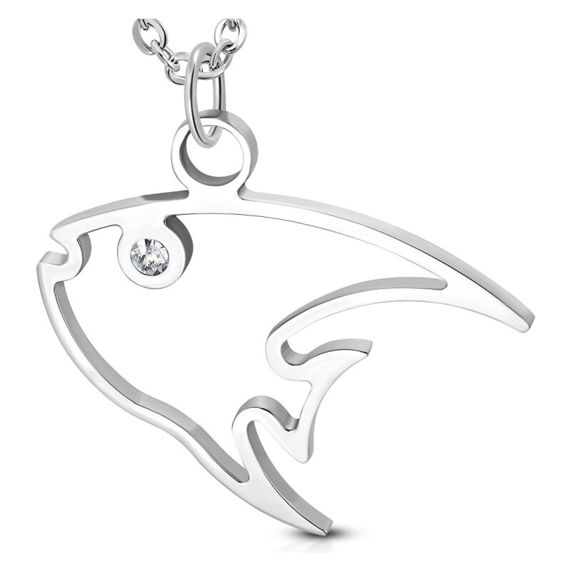 CITY STORM Oceľová retiazka s príveskom ryba s očkom Marlin 66888994