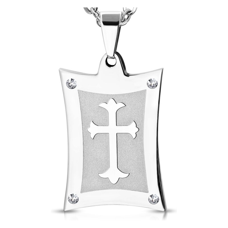 CITY STORM Pánska retiazka s príveskom platnička s krížom Noah 66889043