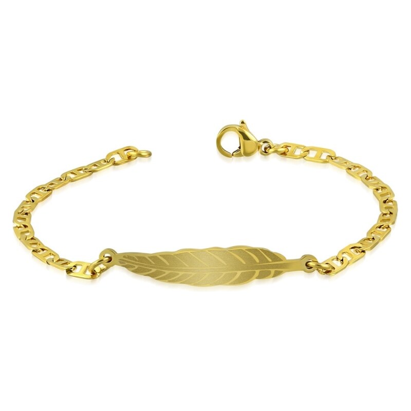 CITY STORM Dámsky náramok s pierkom z chirurgickej ocele v zlatej 66888751