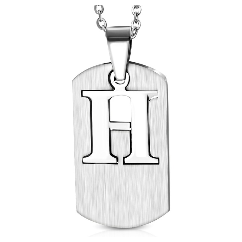 CITY STORM Retiazka s príveskom platnička s písmenom H - 3 cm 66889291