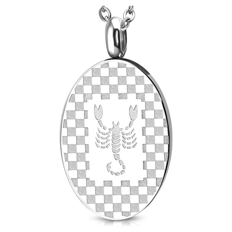 CITY STORM Pánska oceľová retiazka s oválnym príveskom znamenie 66889017