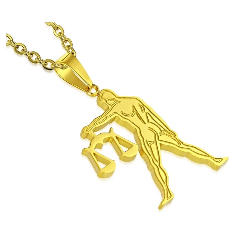 CITY STORM Retiazka s príveskom znamenie zverokruhu Váhy z ocele v 66889402