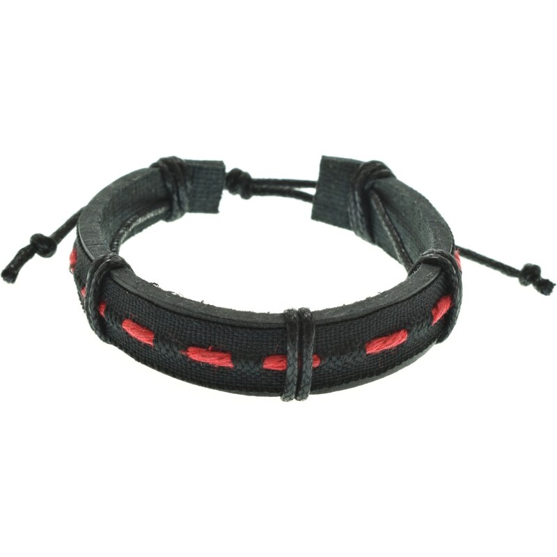 CITY STORM Pánsky náramok z eko kože a textílie Eden 66889075