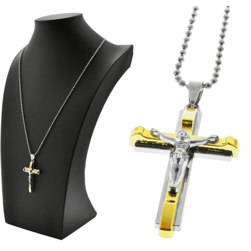 CITY STORM Retiazka military štýl s príveskom kríž z chirurgickej 66889153