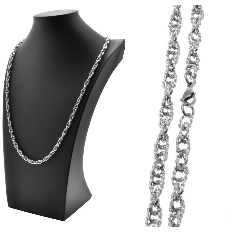 CITY STORM Dámska retiazka Monique pletený vzor z chirurgickej ocele 66888647