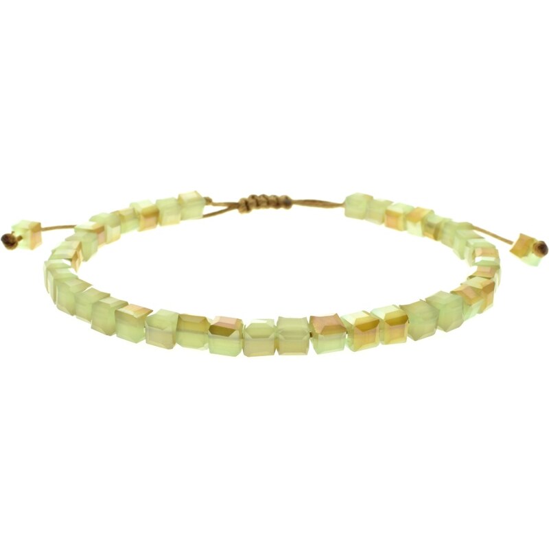 CITY STORM Dámsky náramok svetlozelený vzor kocka 66888758