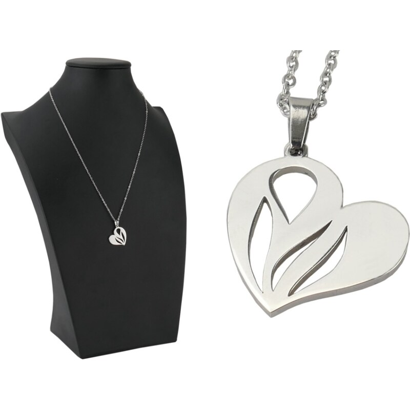 CITY STORM Dámska retiazka s príveskom srdce v striebornej farbe z 66888676