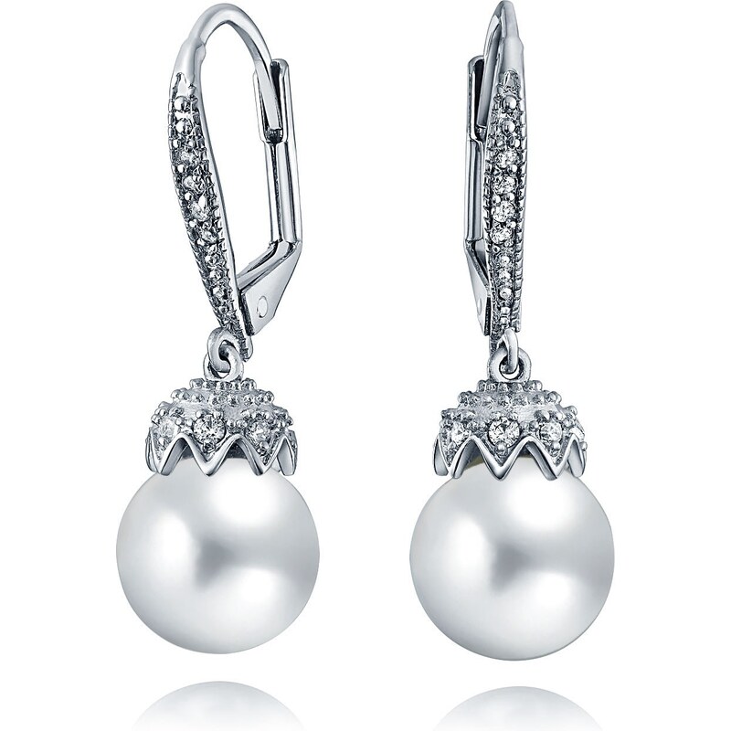 Olivie Perlové strieborné náušnice 4875 22007005
