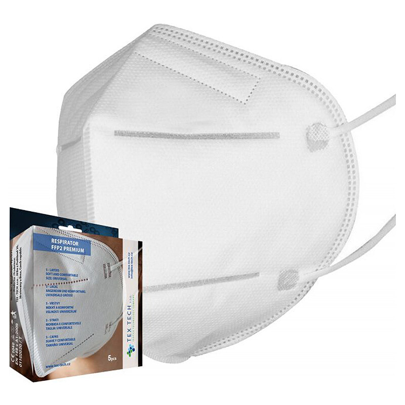 TEX-TECH Respirátor FFP2 zdravotnícky prostriedok vyrobený v Česku 21475773