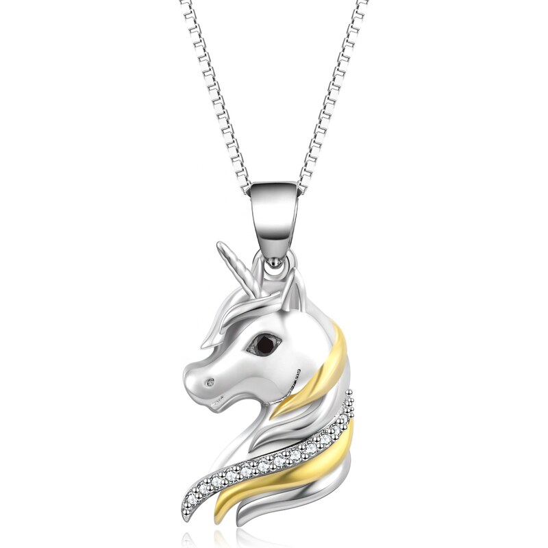 Olivie Strieborný náhrdelník JEDNOROŽEC 4889 22007019