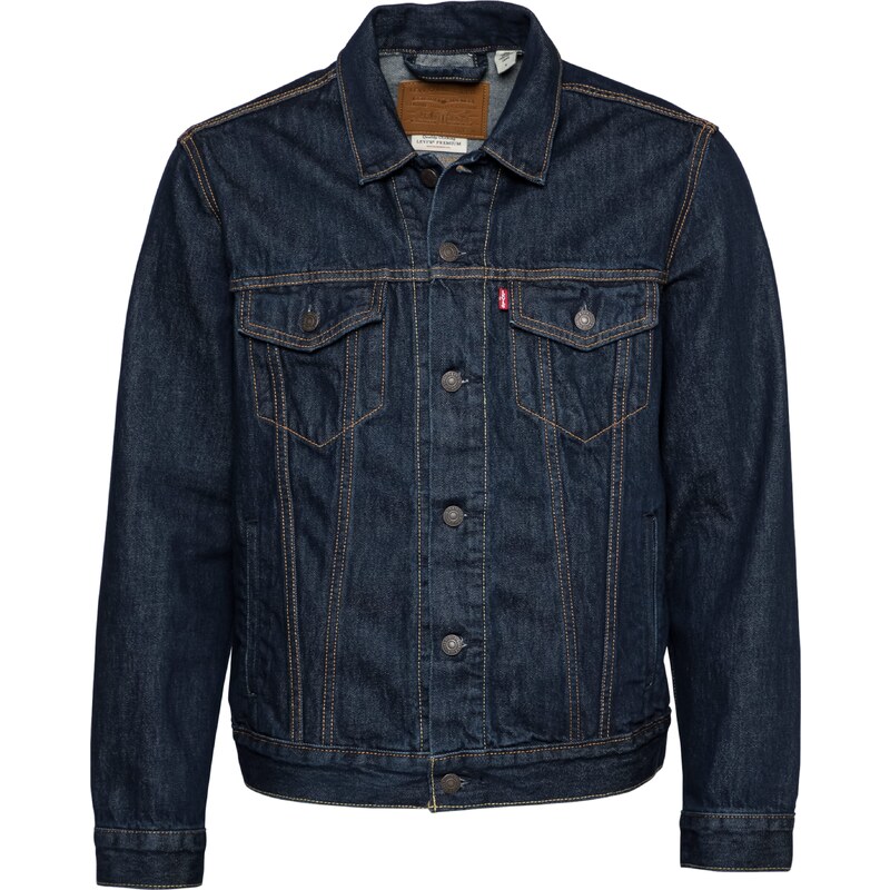 LEVIS Prechodná bunda Trucker Jacket tmavomodrá 60879576