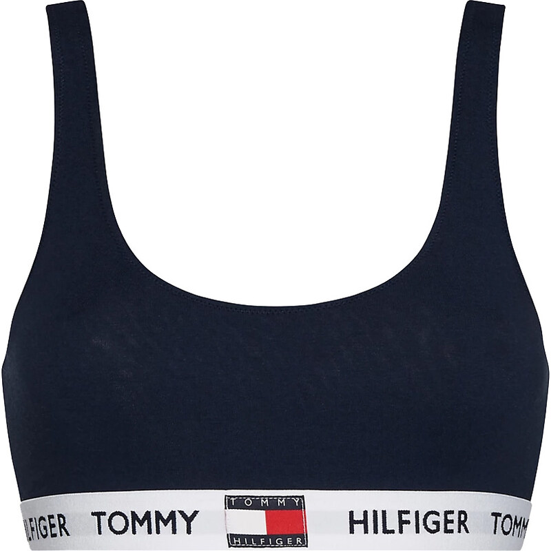 TOMMY HILFIGER - Tommy cotton tmavomodrá braletka z organickej bavlny 22089309