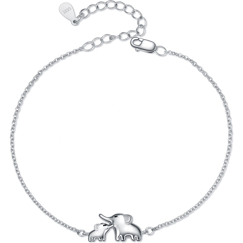 Olivie Strieborný náramok SLONÍ ŠTASTIE 4894 22007024