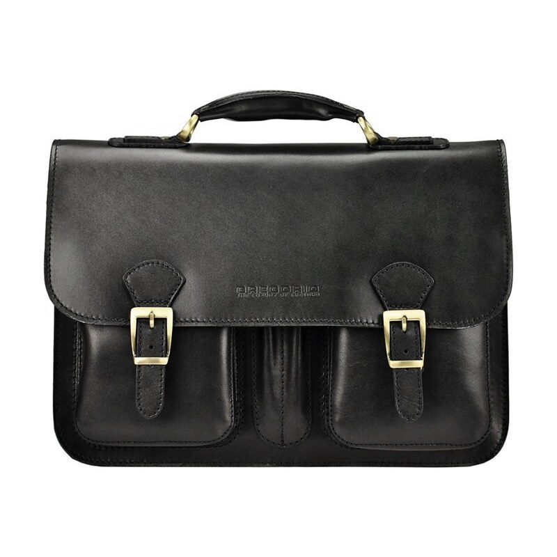 Gregorio Kožená aktovka Egon čierna 21492948