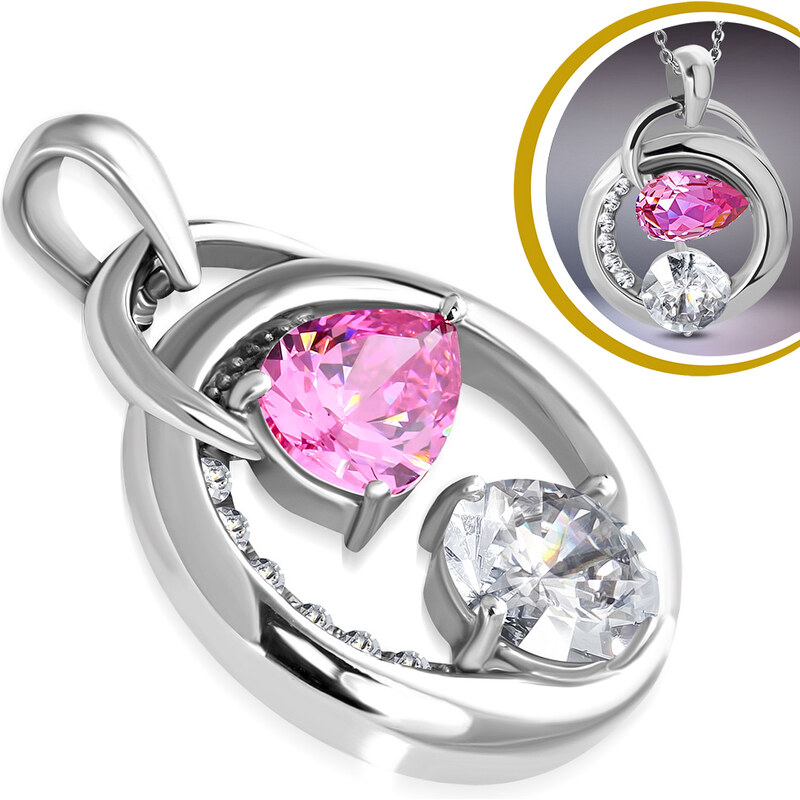 City Storm - Retiazka s príveskom Kruh s očkami 66889234