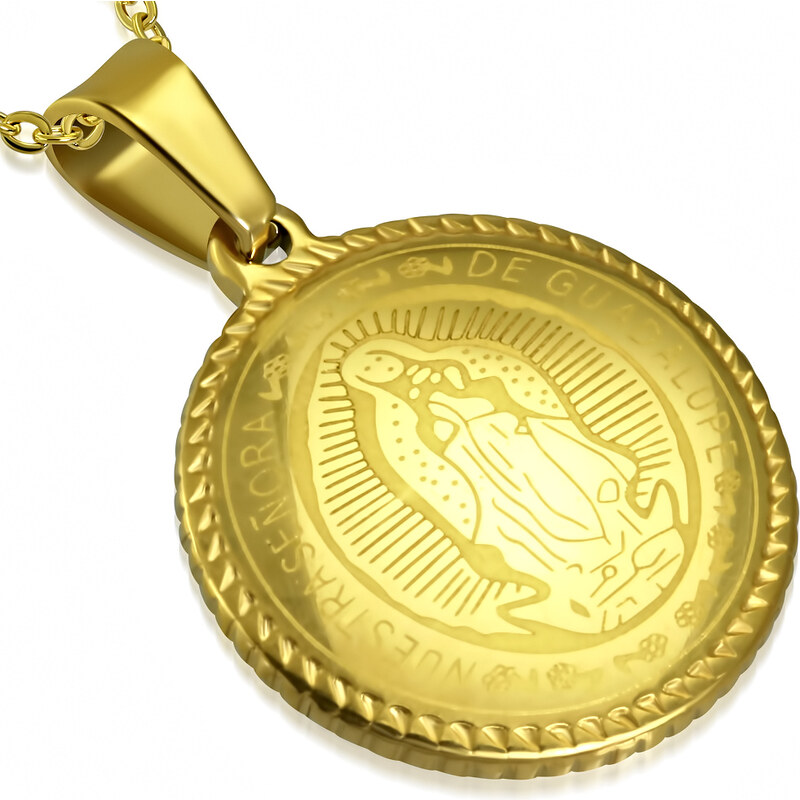 CITY STORM Retiazka s príveskom medailón Panny Márie zlatý 66889244