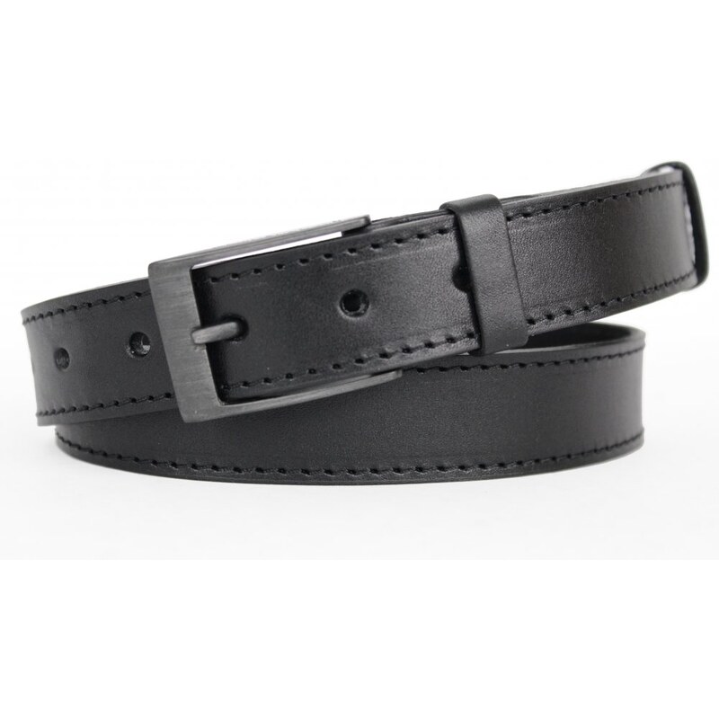 Black Hand UNI kožený opasok Black Hand 2034-98 čierny 38065164