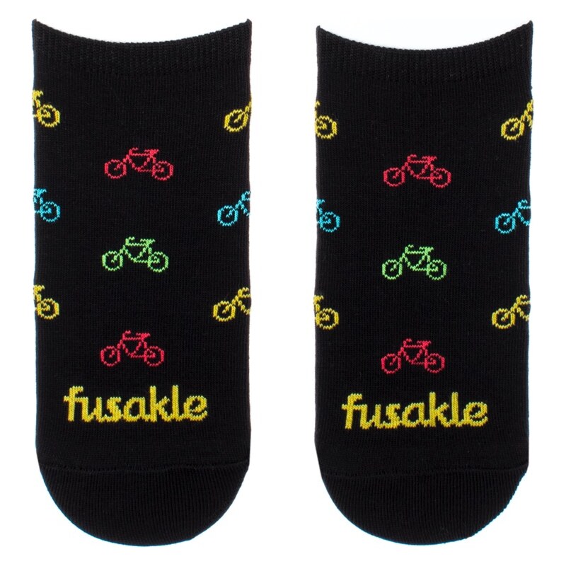 Fusakle Členkové ponožky Cyklista čierny