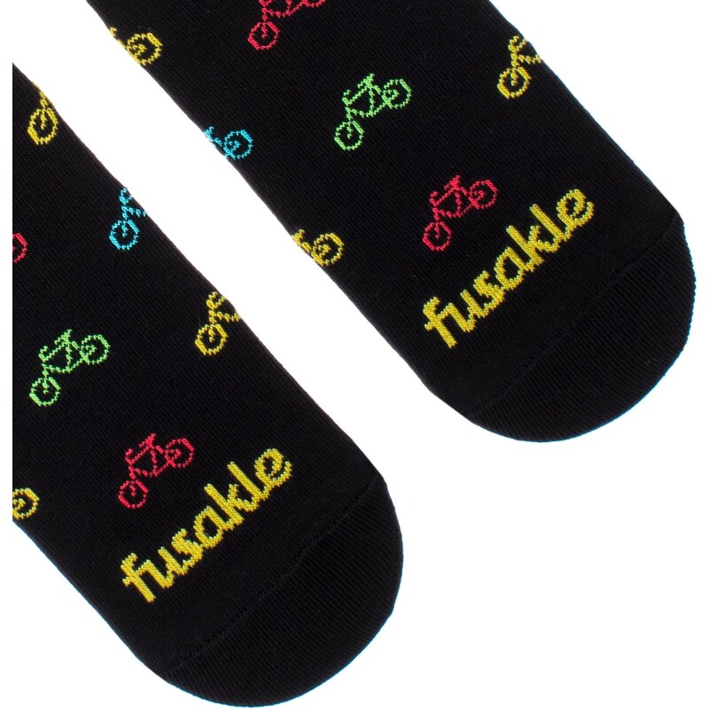 Fusakle Členkové ponožky Cyklista čierny