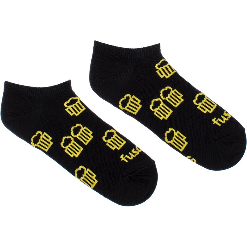 Fusakle Členkové ponožky Na zdravie čierne