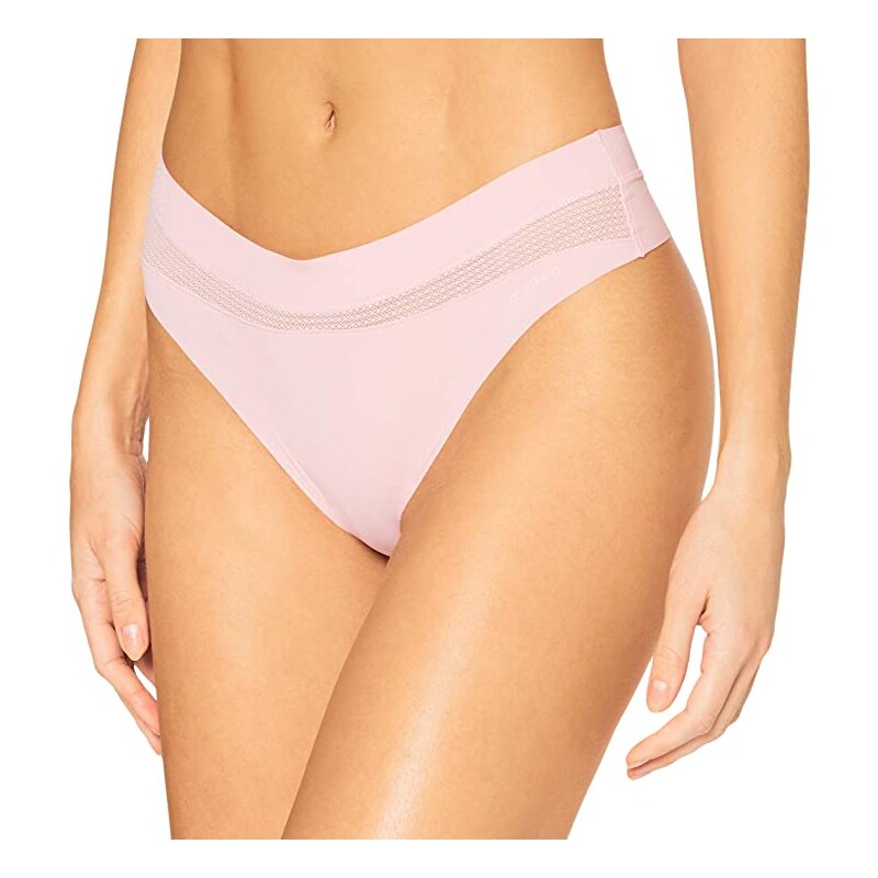 Dámske tangá QF6047E 7Z2 ružová - Calvin Klein 21614089