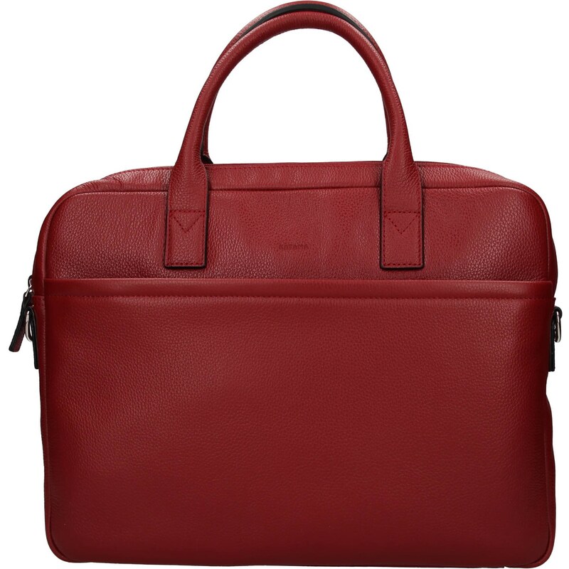 Kožená taška na notebook Katana Talin - tmavo červená 21639506