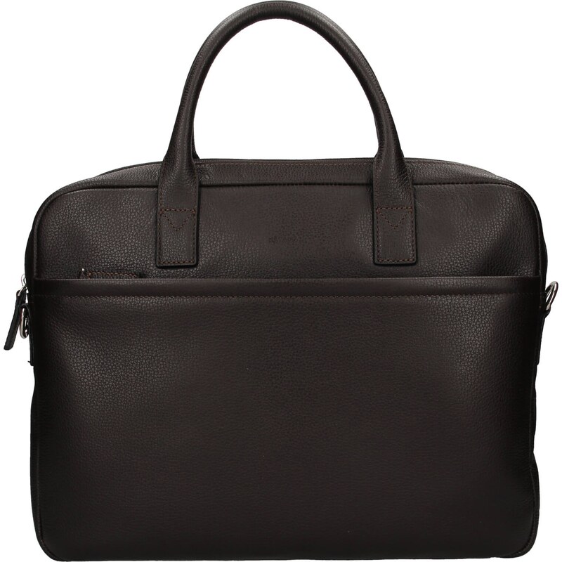 Kožená taška na notebook Katana Talin - tmavo hnedá 21639507