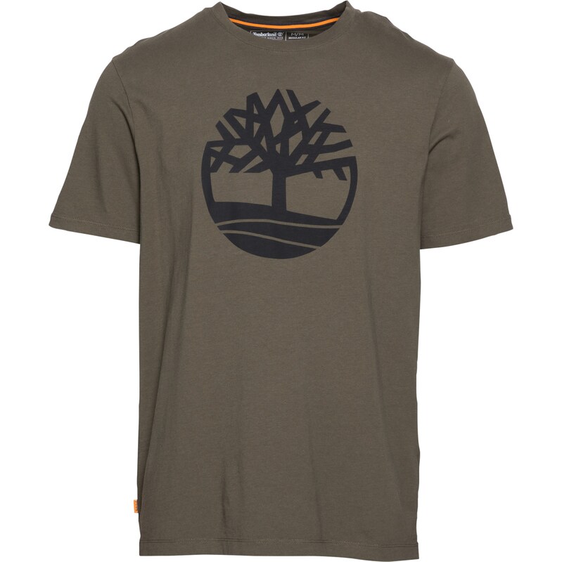 TIMBERLAND Tričko Kennebec River tmavozelená / čierna 61943194