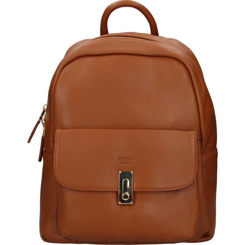 Elegantný dámsky kožený batoh Katana Ninna - hnedá 21642059