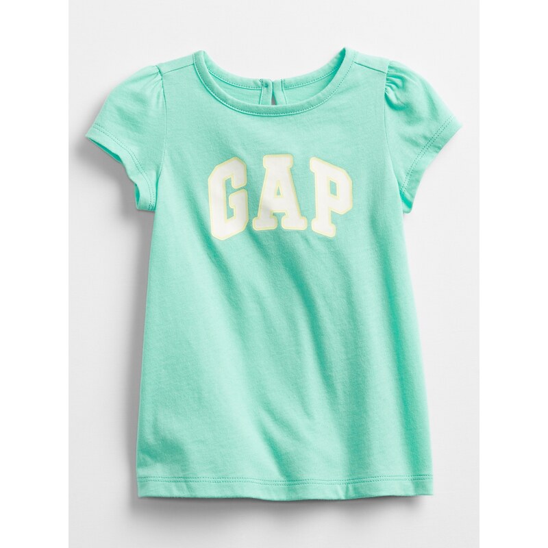 Baby tričko GAP Logo dress Tyrkysová 56853685