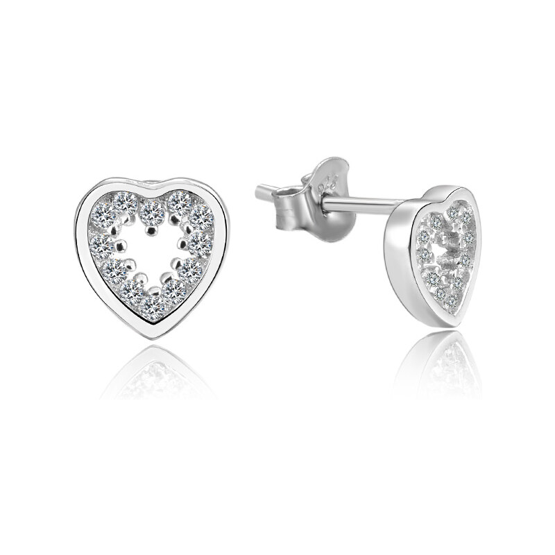 Olivie Strieborné náušnice SRDIEČKO 5262 25717226