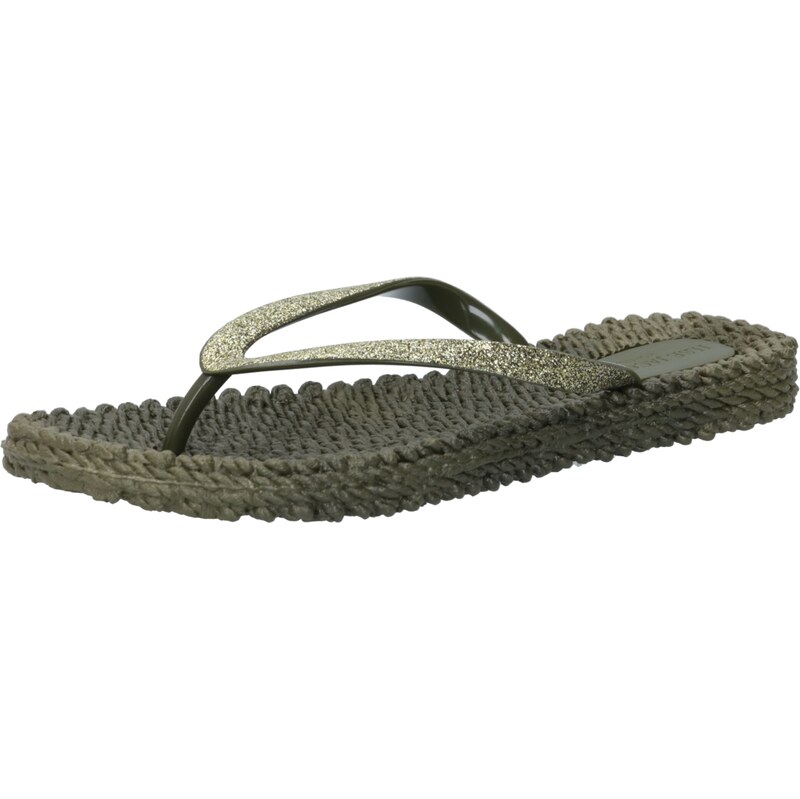 ILSE JACOBSEN Žabky Cheerful 01 kaki 67297729