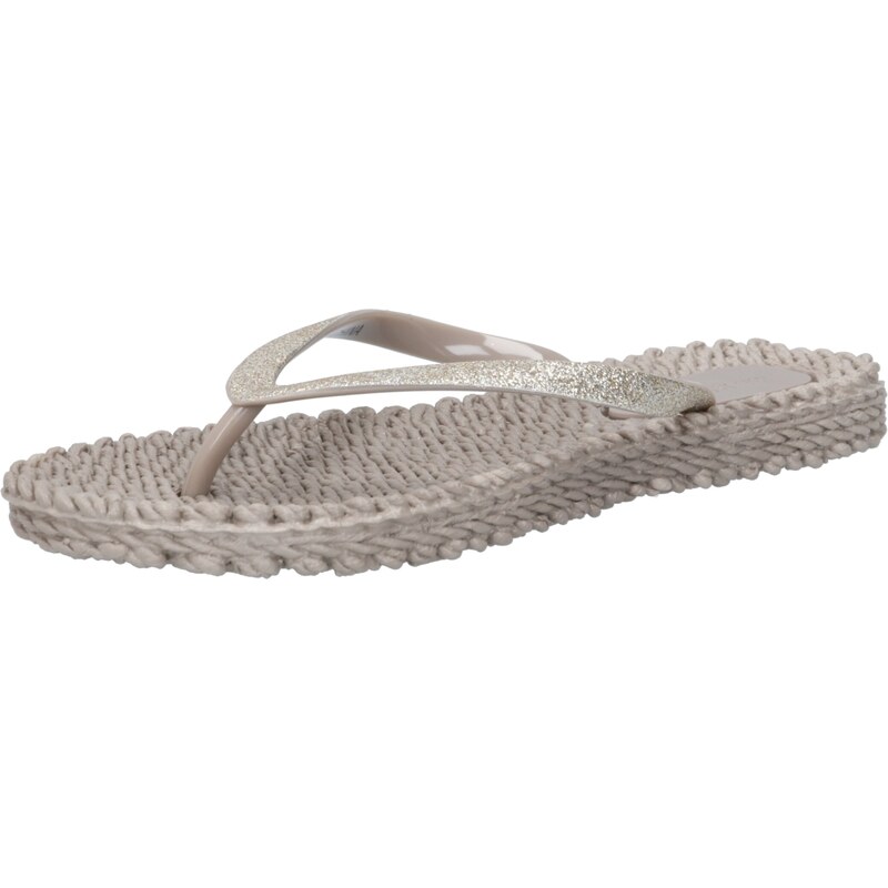 ILSE JACOBSEN Žabky Cheerful 01 zlatá žltá / sivobéžová 51568123