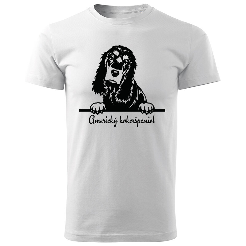T-ričko Americký kokeršpaniel, pánske tričko s vlastným textom 21854149