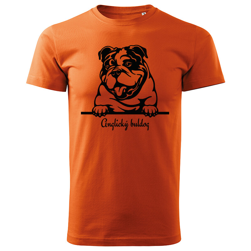 T-ričko Anglický buldog, pánske tričko s vlastným textom 21854152