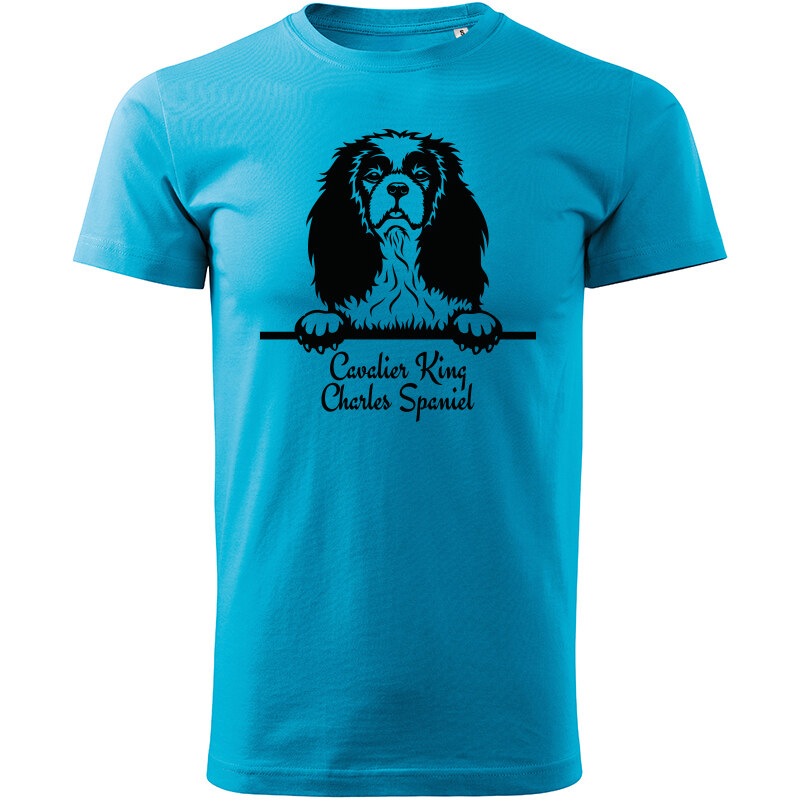 T-ričko Cavalier King Charles Spaniel, pánske tričko s vlastným textom 21854163